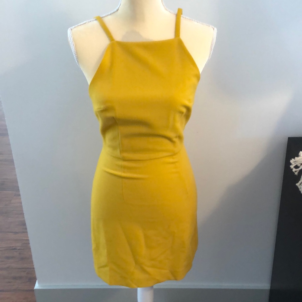 mustard yellow dress
